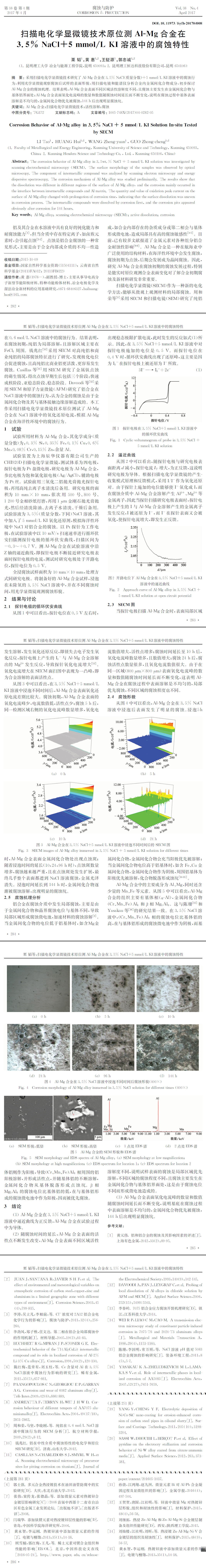 扫描电化学显微镜技术原位测